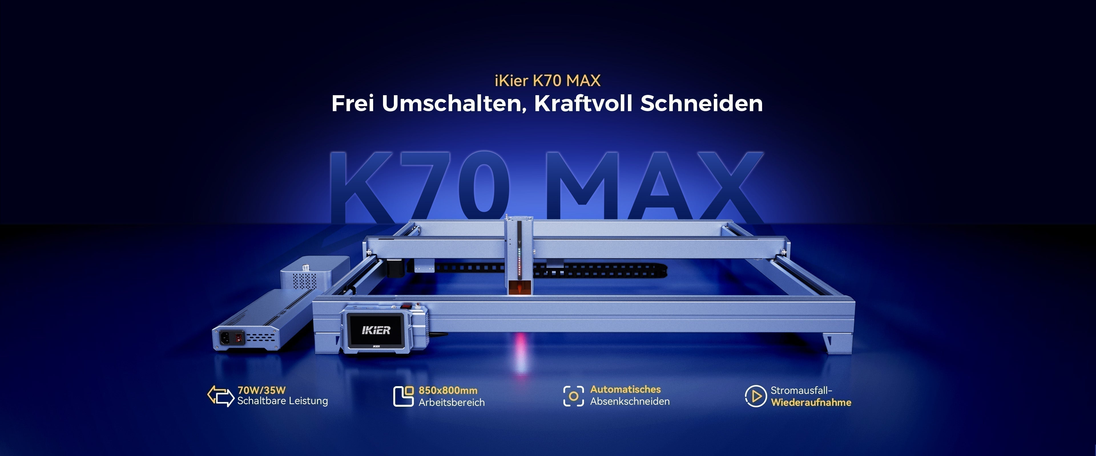 Das Geheimnis für 2X Effizienz: Wie der iKier K70 MAX Lasergravierer jeden Maker stärkt
