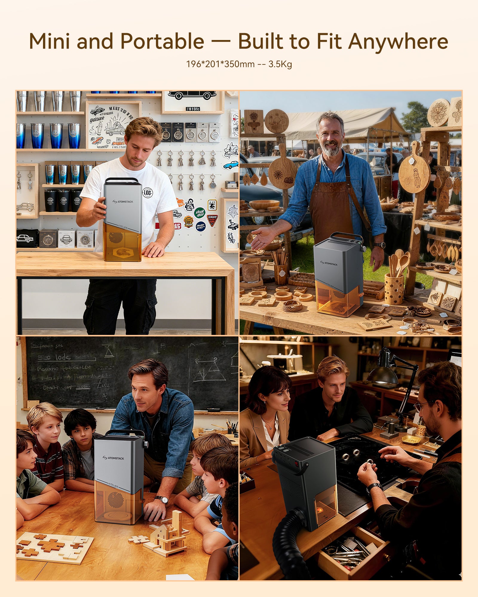 Grabador láser AtomStack Atelier Glavo