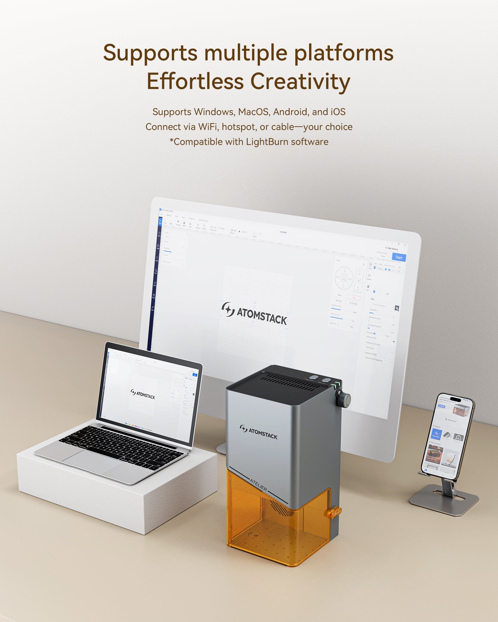 Grabador láser AtomStack Atelier Glavo