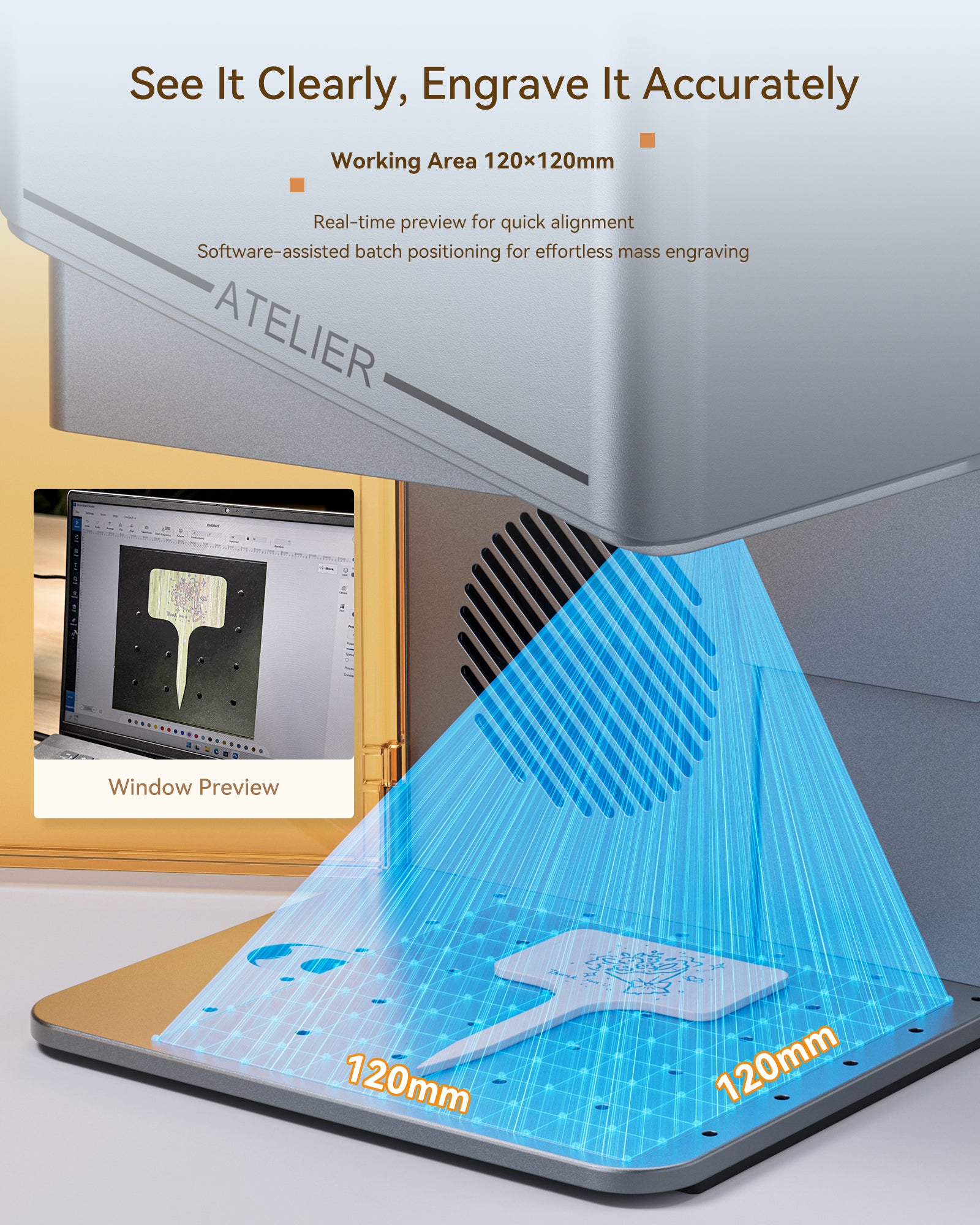 Grabador láser AtomStack Atelier Glavo