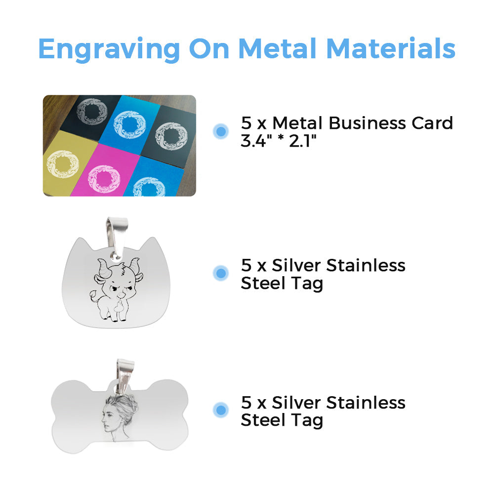 paquete de material láser iKier (73 PCS)