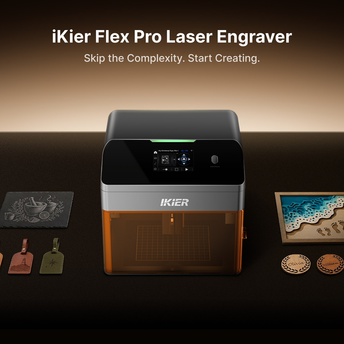 iKier Flex Pro 7W/12W Enclosed Laser  Engraver