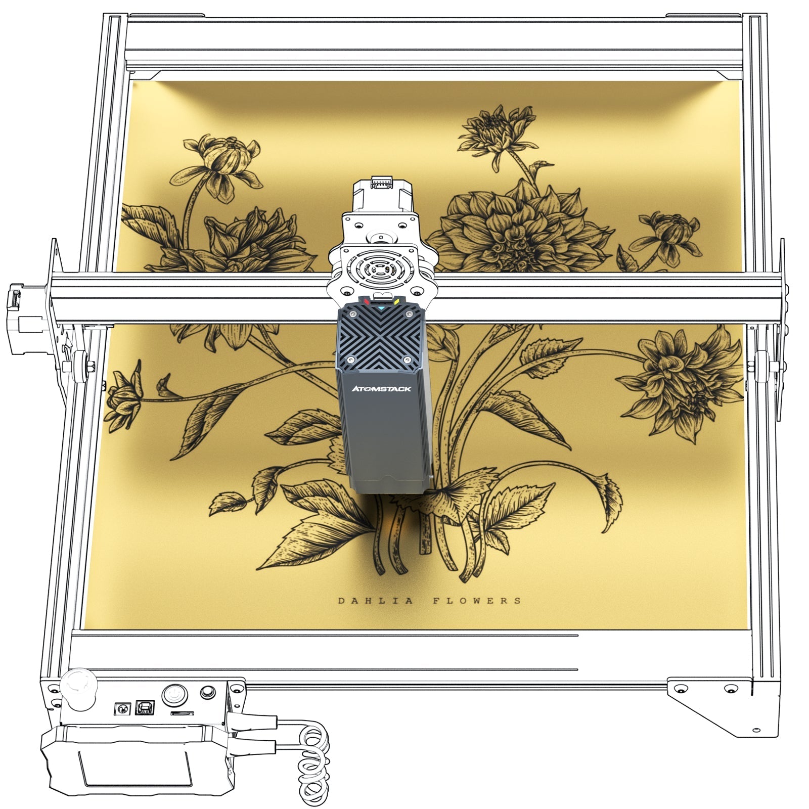 Atomstack R30 Infrarot-Lasermodul 1064 nm Láser para grabar todos los metales y obras de arte