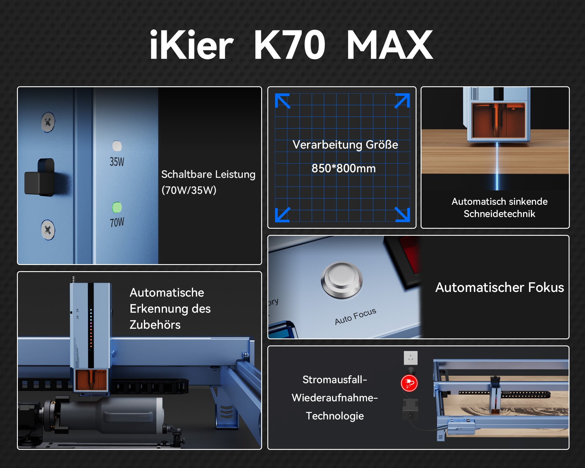 grabador láser iKier K70 Max