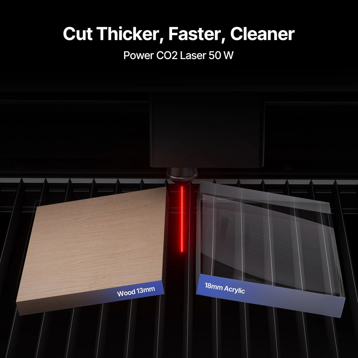 cortadora láser de CO2 iKier Master 50W
