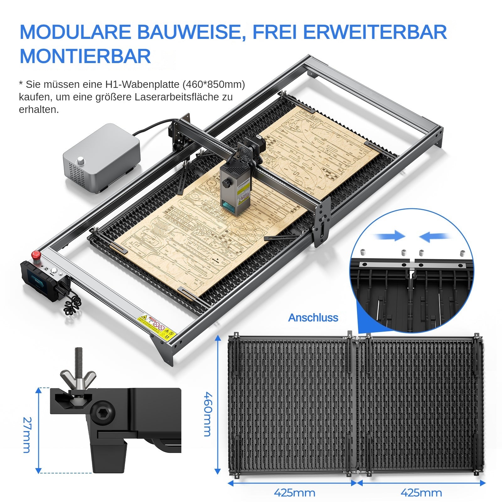 juego de paneles de trabajo desmontables iKier H1 Matrix con accesorios