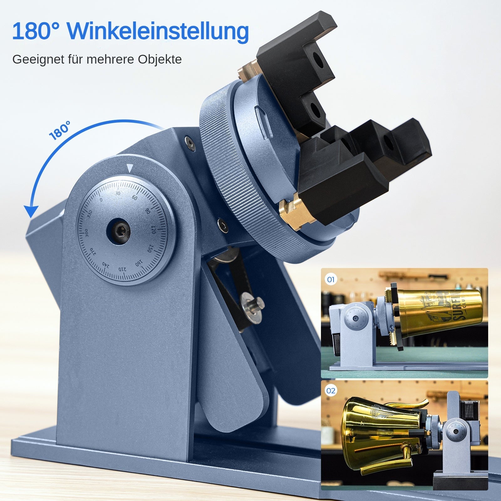iKier R1 Pro Multifunción futter y Drehwalze para grabador láser