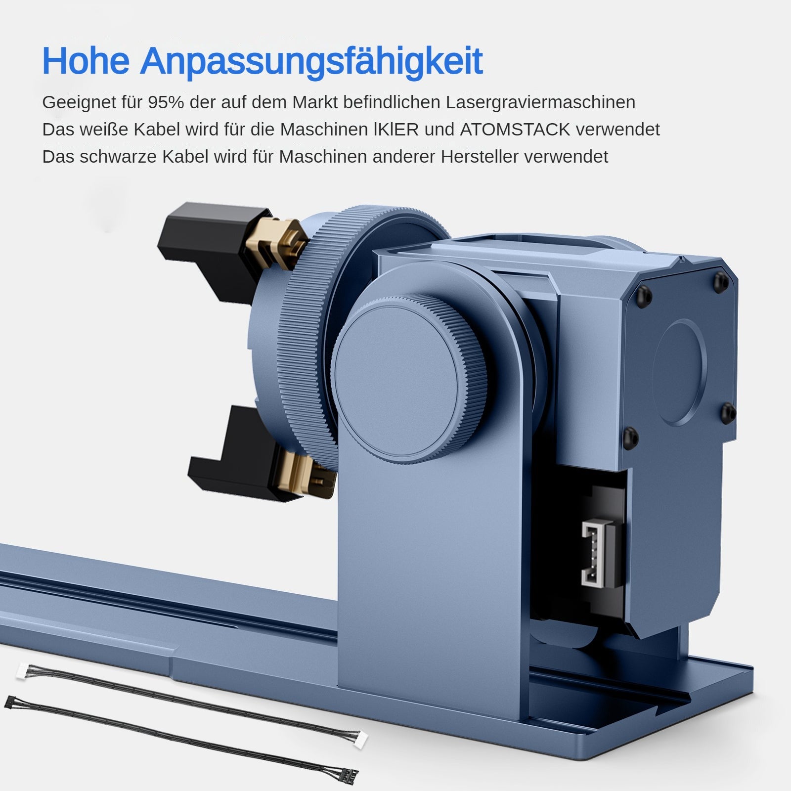 iKier R1 Pro Multifunción futter y Drehwalze para grabador láser