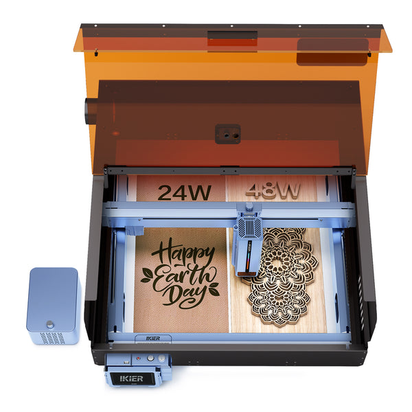 iKier K1 Pro Max 48W Combo: Máquina de grabado y corte láser con conmutación de potencia