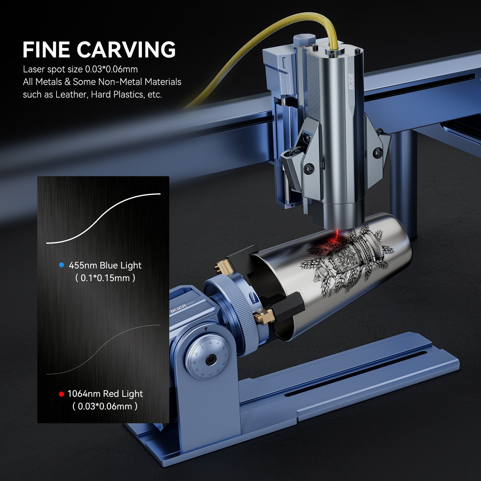módulo láser de fibra iKier 1064nm 20W (para la serie K1)