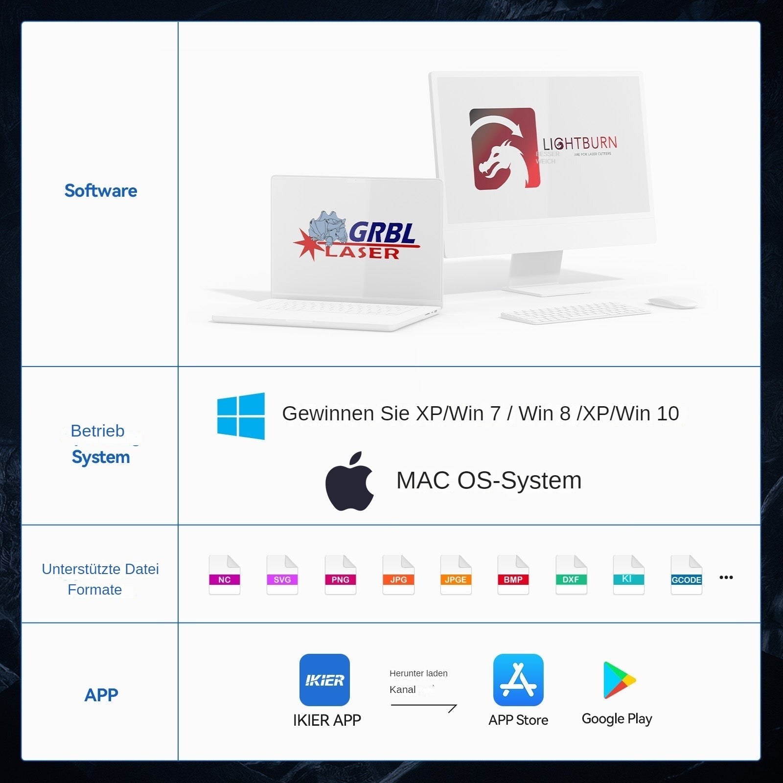 grabador láser de fibra iKier K1 Pro 1064nm 20W